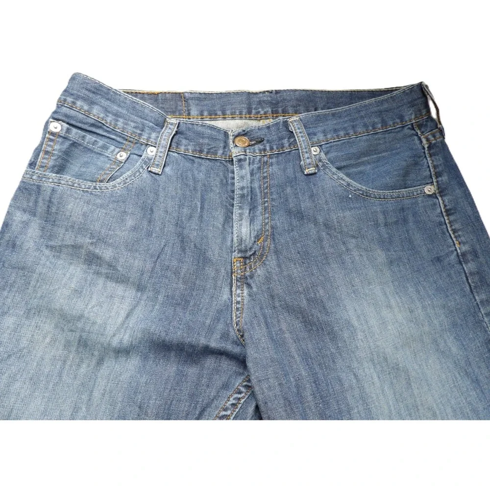 Levi 527 Bootcut Jeans Denim Men W30xL34 Blue Workwear Cotton Classic Pants Logo